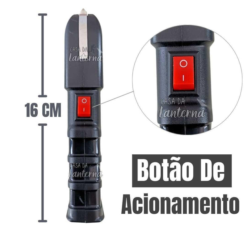 Máquina de Choque Taser Com Lanterna Led