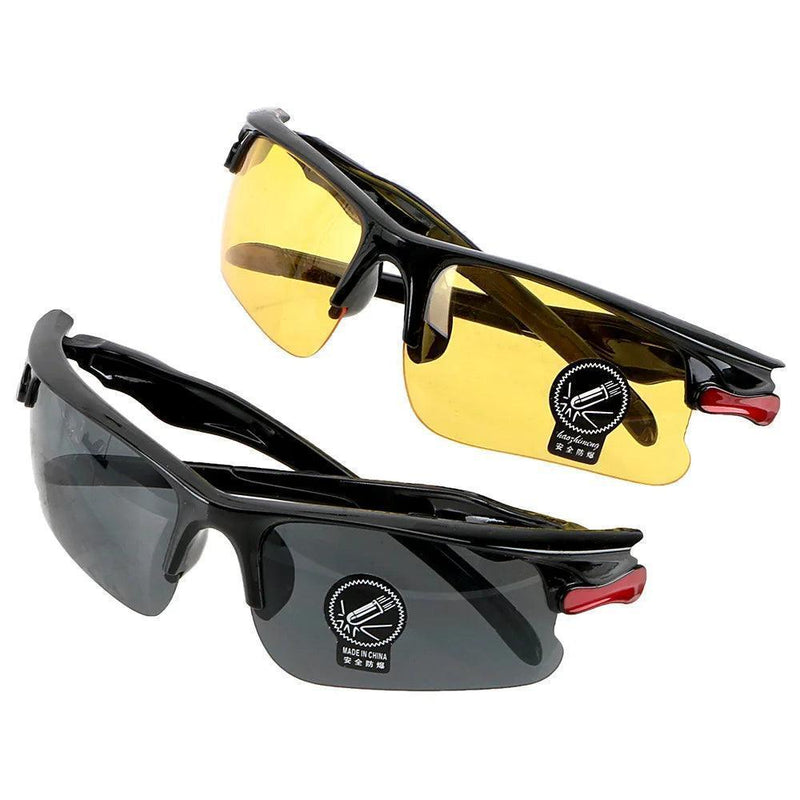 2024 New Sunglasses Outdoor Sports Cycling Night Vision Glasses Battery Car Protective Cycling Glasses Oakley Sunglasses for Men - Selvans