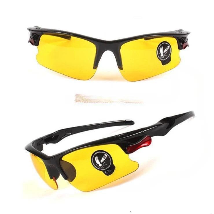 2024 New Sunglasses Outdoor Sports Cycling Night Vision Glasses Battery Car Protective Cycling Glasses Oakley Sunglasses for Men - Selvans